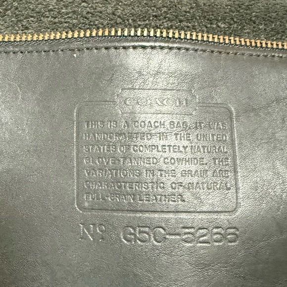 Vintage 90’s Coach 5266 authentic Beckman black leather briefcase/laptop bag - Picture 5 of 16